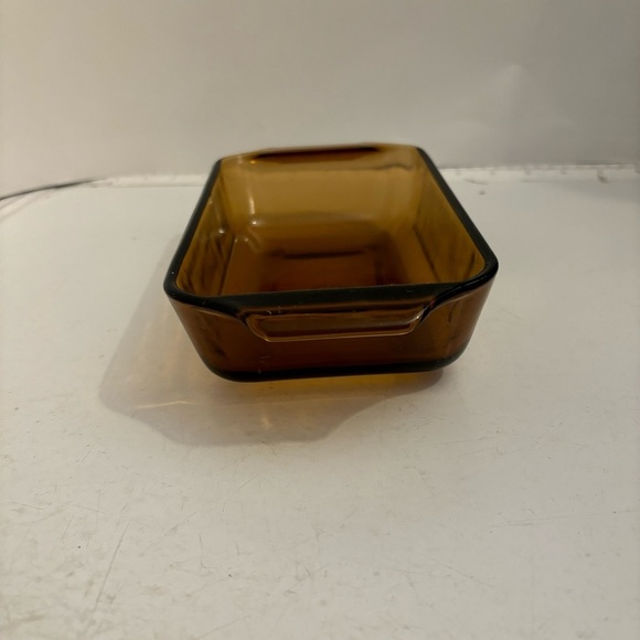 Vintage anchor hocking amber glass 9x5  casserole‎ dish 442 - Picture 3 of 12